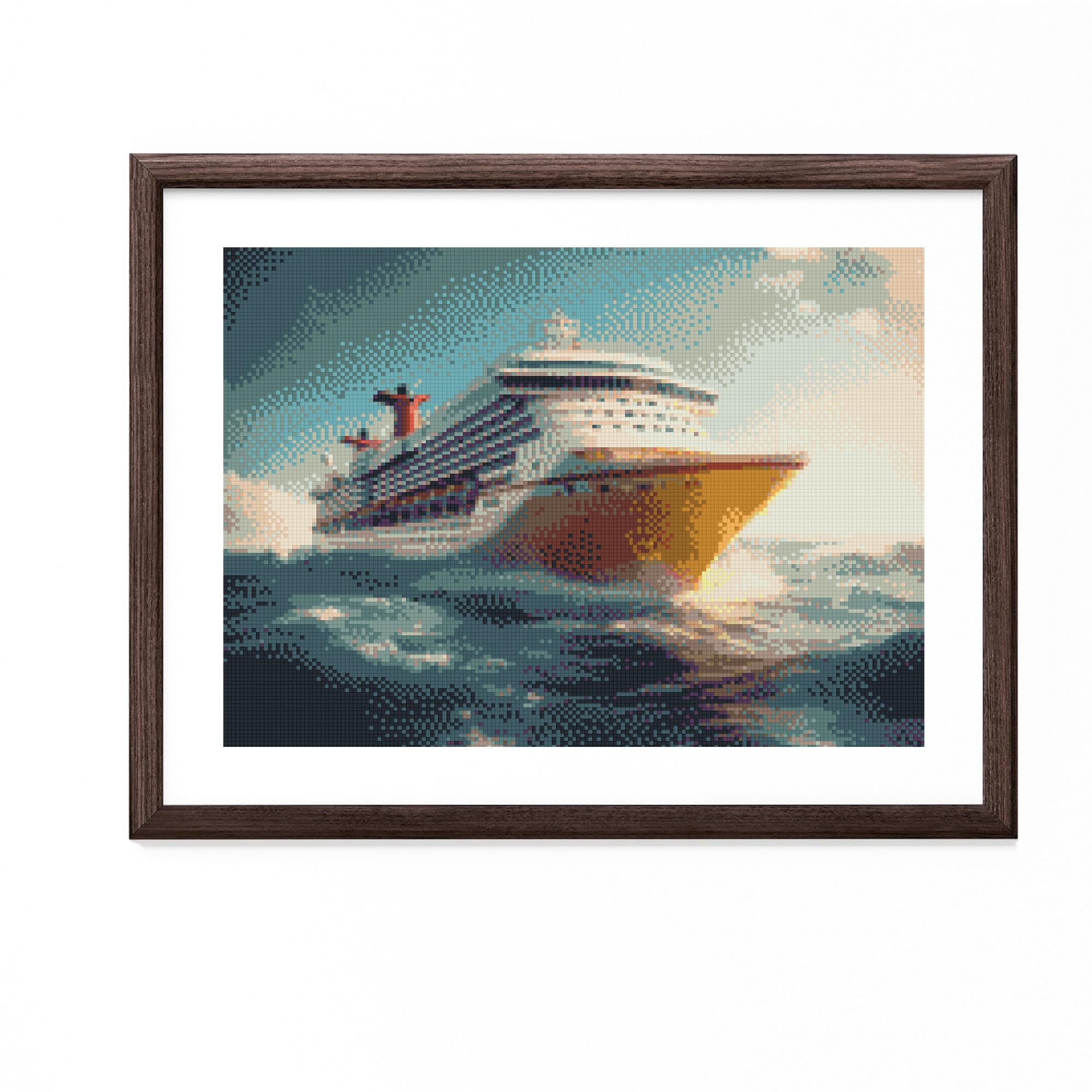 Amazon.com: Cruise Ship on Sea 5D Diamond Art Painting by